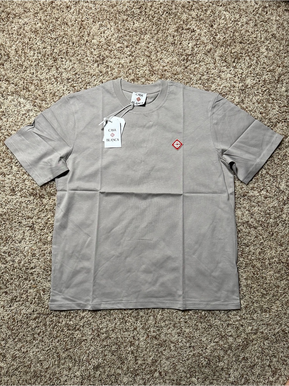Casablanca Logo Patch Shirt Grey